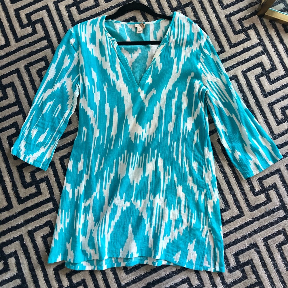 J Crew blue/white Tunic (s)